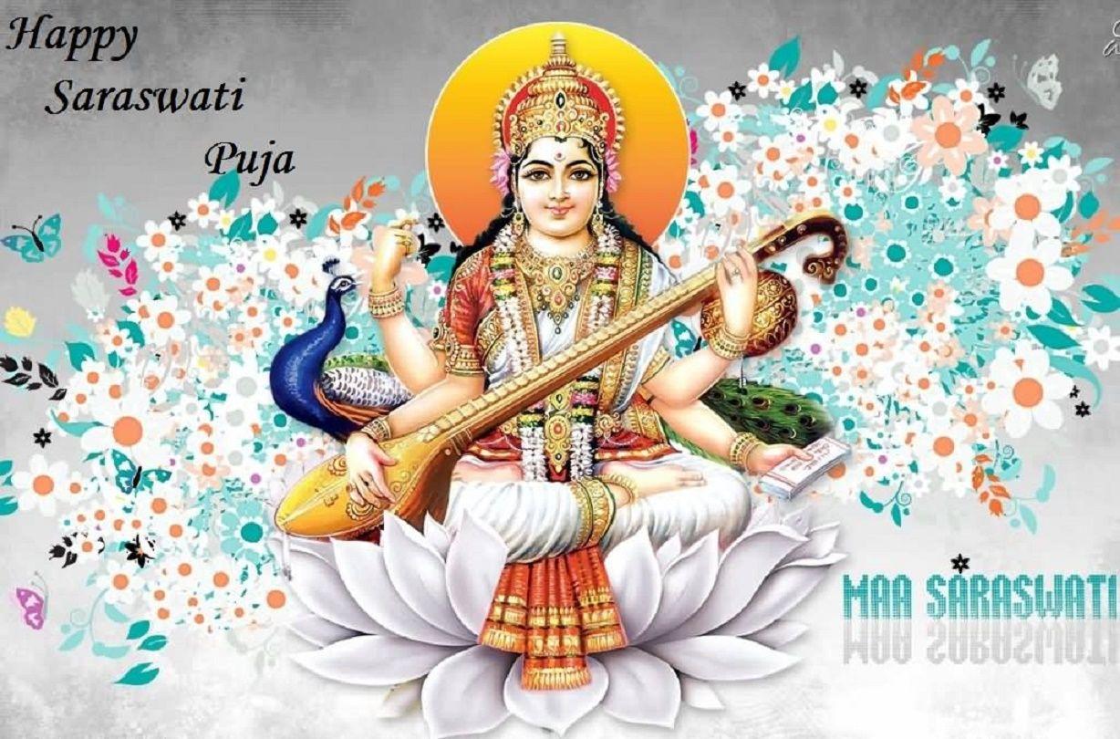 1228x810 Maa Saraswati Wallpaper HD, image & photo Download Free Puja 2018. Basant Panchami 2018. Saraswati Puja 2018 Date