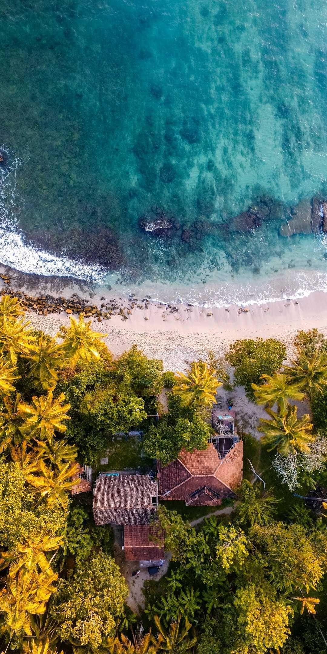 1080x2160 Beach House iPhone Wallpaper