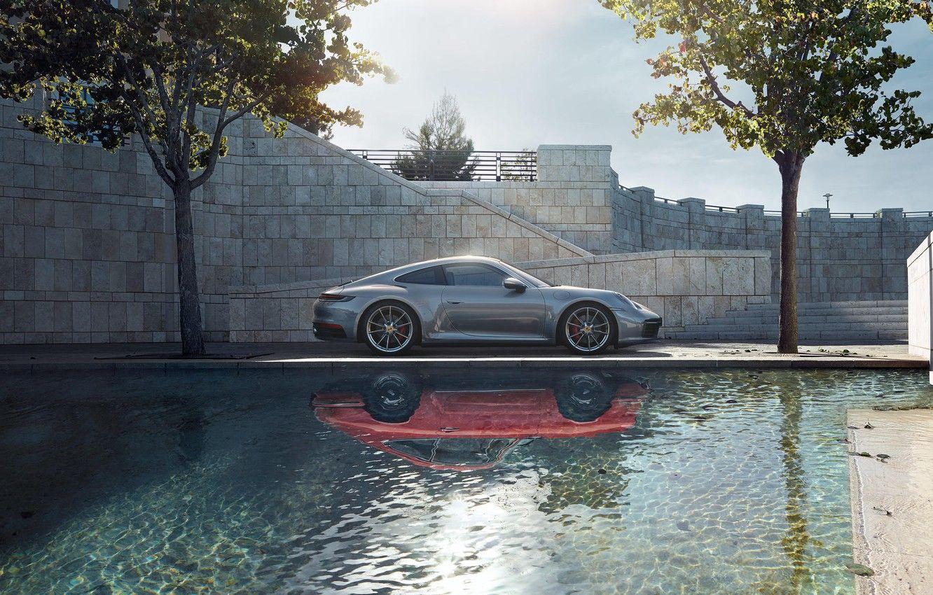 1332x850 Wallpaper machine, water, style, reflection, sports, generation, Porsche 911 Carrera S - for desktop, section porsche