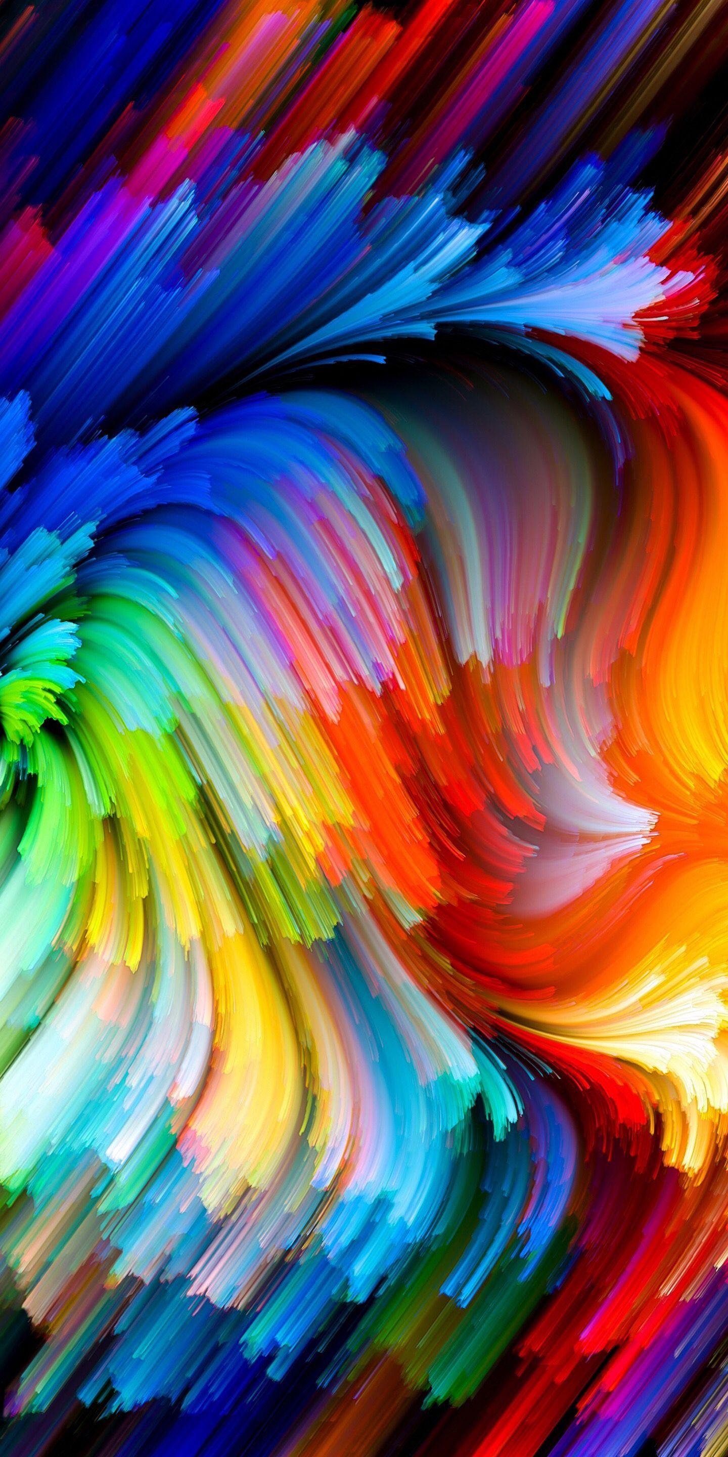 1440x2880 Aesthetic Rainbow Mobile Wallpaper .