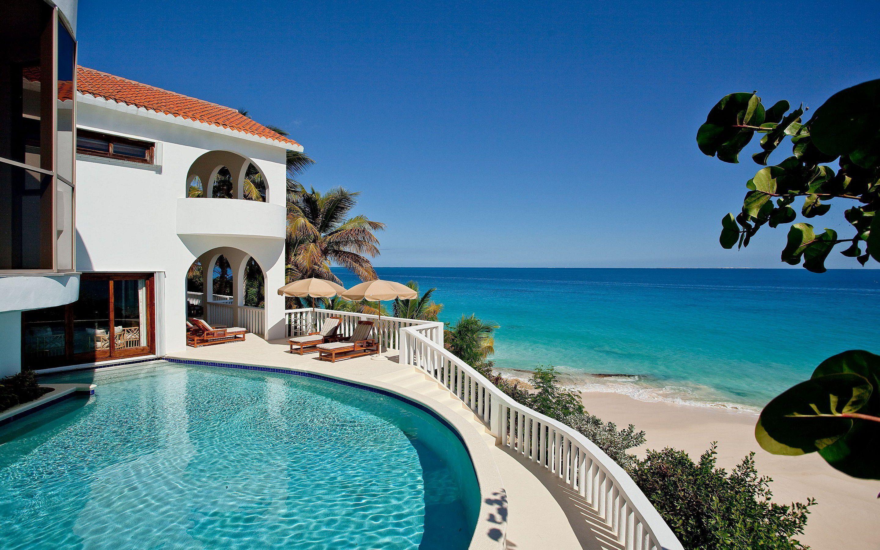 2880x1800 Beach House phone, desktop wallpaper, picture, photo, bckground image