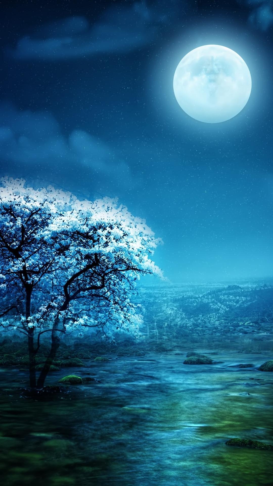 Flowers and Moon Wallpapers - Top Free Flowers and Moon Backgrounds