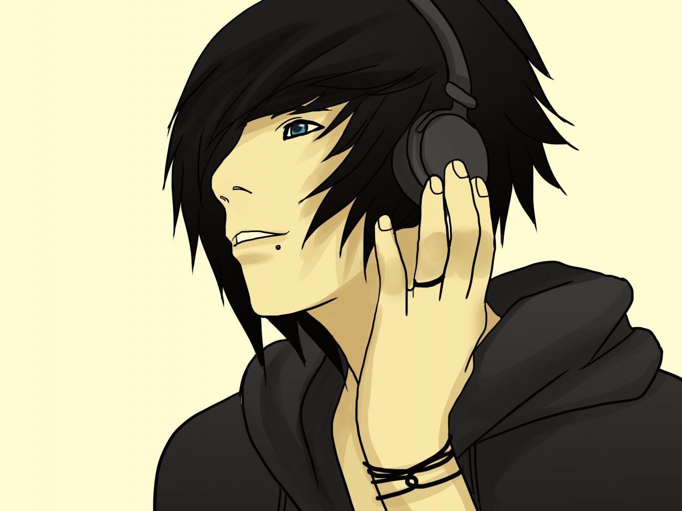 1366x1024 Emo Listening To Music