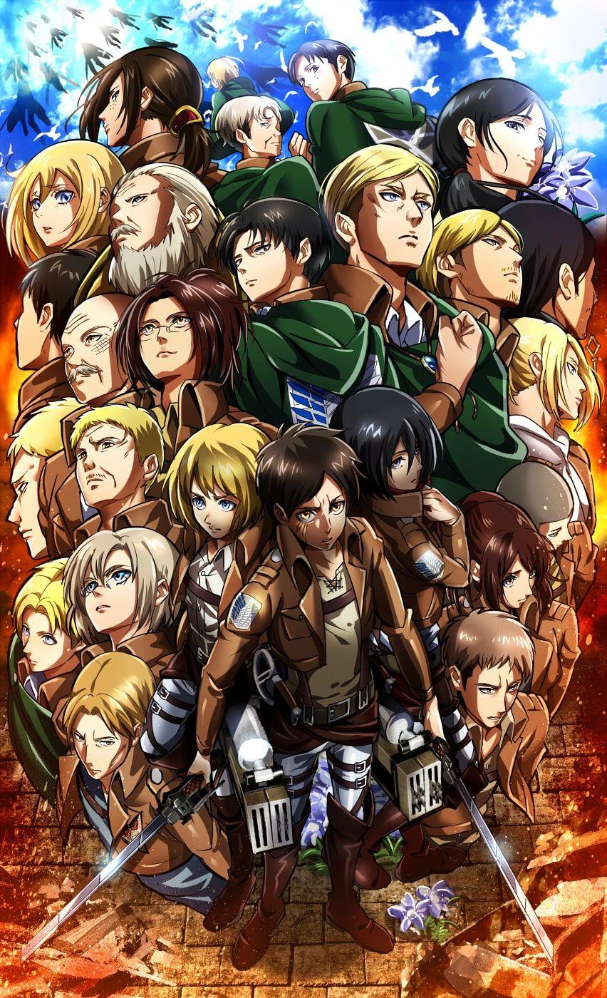 852x1400 Attack On Titan Wallpaper