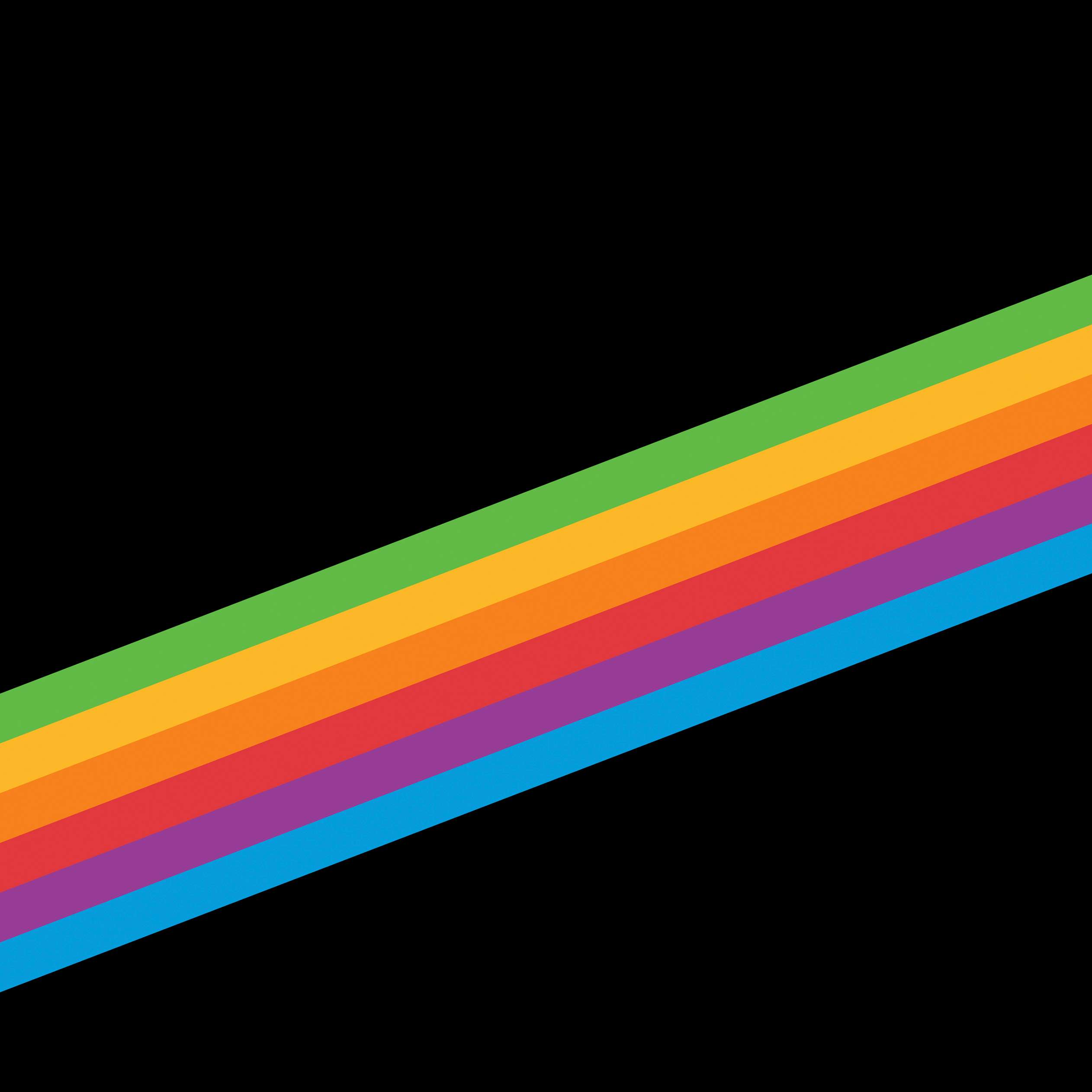 2524x2524 Apple Rainbow Wallpaper iPhone