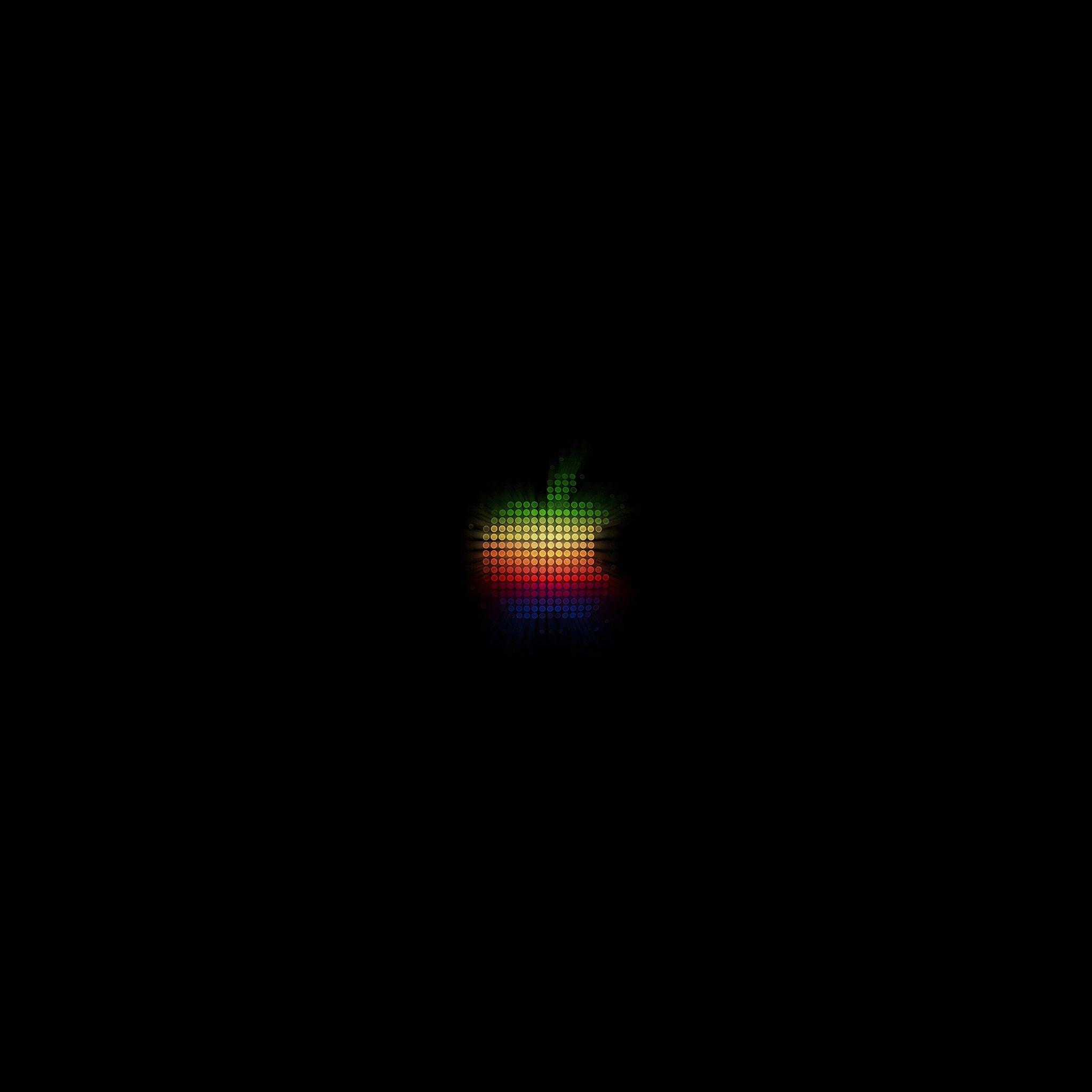 2048x2048 Apple Logo Rainbow Wallpaper