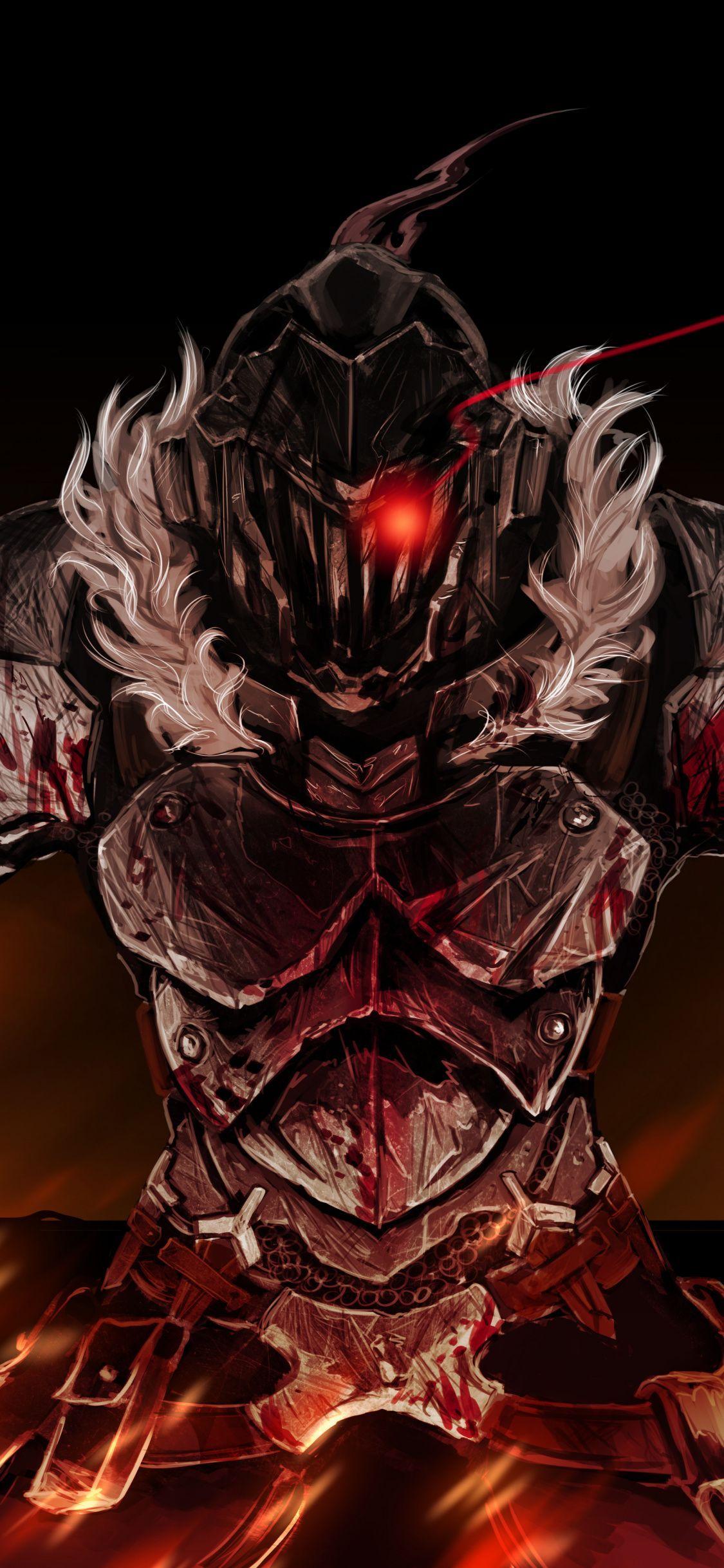 1125x2436 Anime, armour suit, dark, Goblin Slayer, 1125x2436 wallpaper. Slayer anime, Goblin, Dark anime