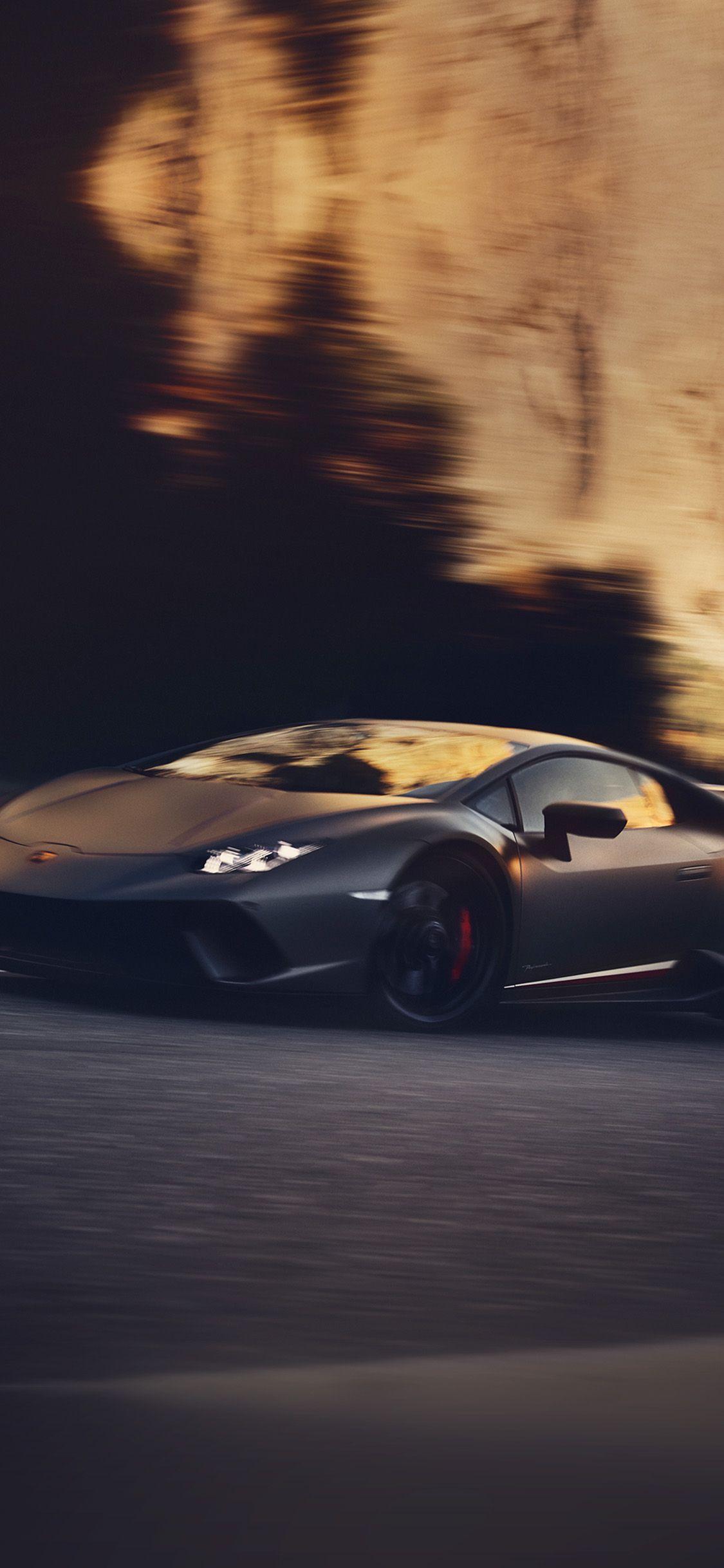 1125x2436 iPhone X wallpaper. car lamborghini sports road race art