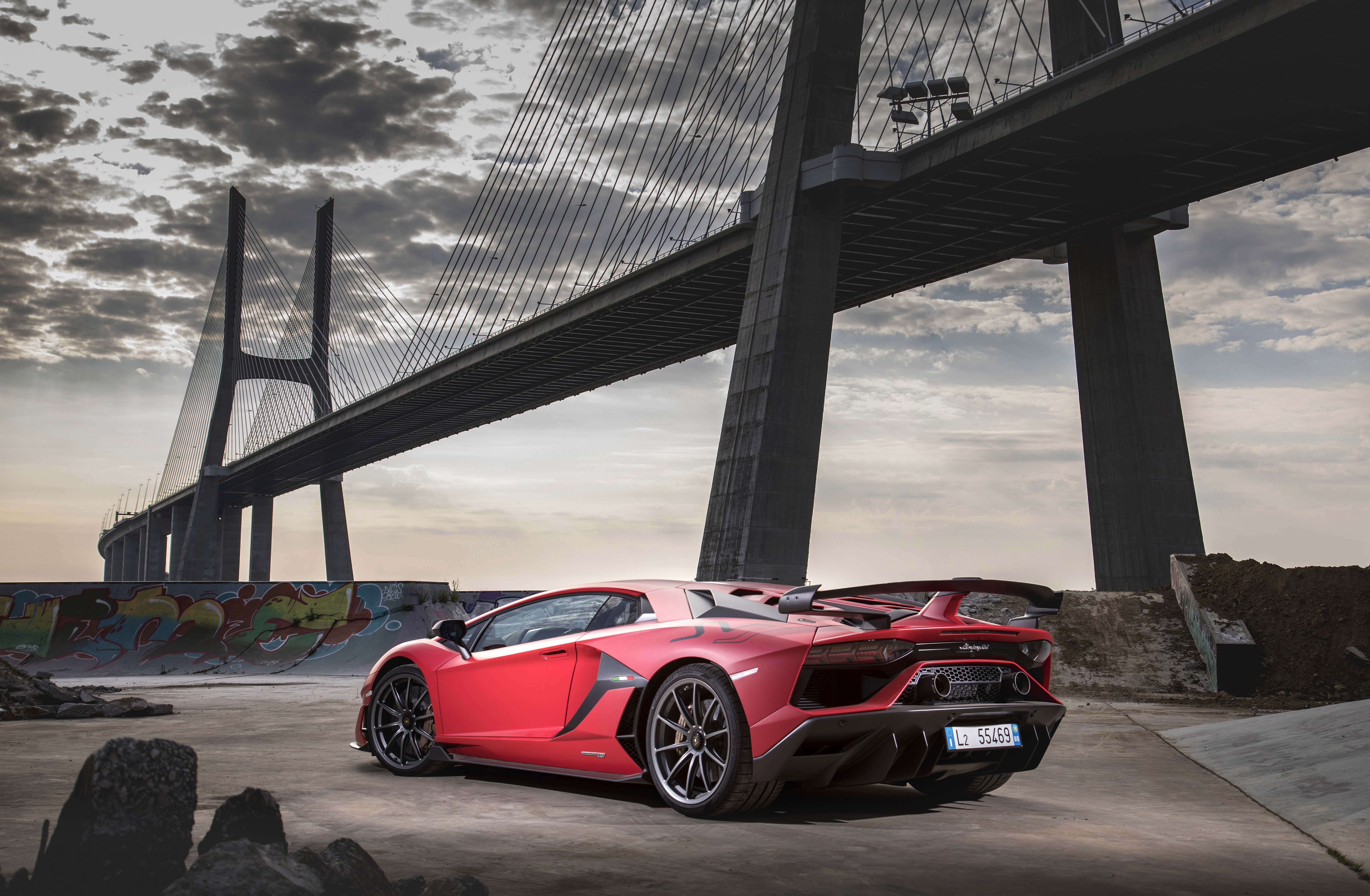 6590x4311 Lamborghini Aventador Svj Red Wallpaper