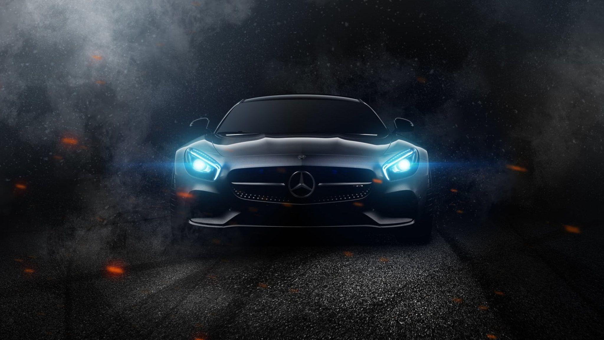 2048x1152 Wallpaper Gray Mercedes Benz Car Wallpaper, Mercedes AMG, Mercedes AMG GT • Wallpaper For You HD Wallpaper For Desktop & Mobile