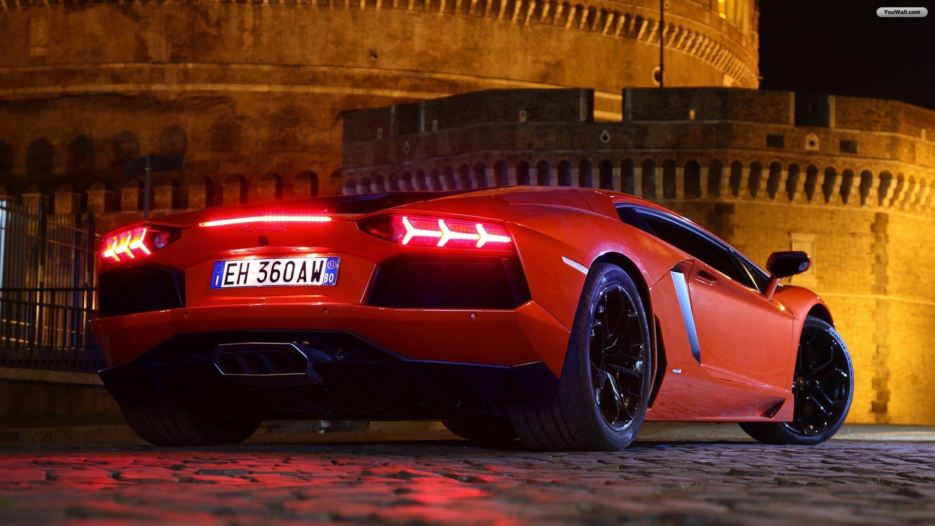 1920x1080 Red Lamborghini Aventador 5589 HD wallpaper