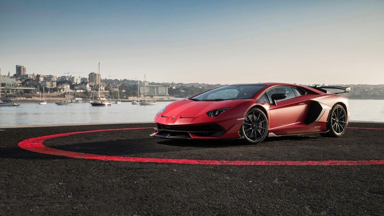1280x720 Red Lamborghini Aventador 3D Models. Free