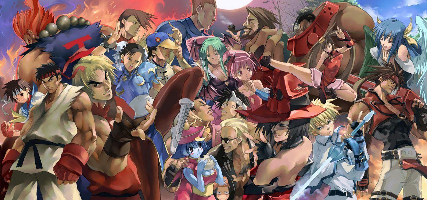 1400x655 All Fighting Games HD Wallpaper