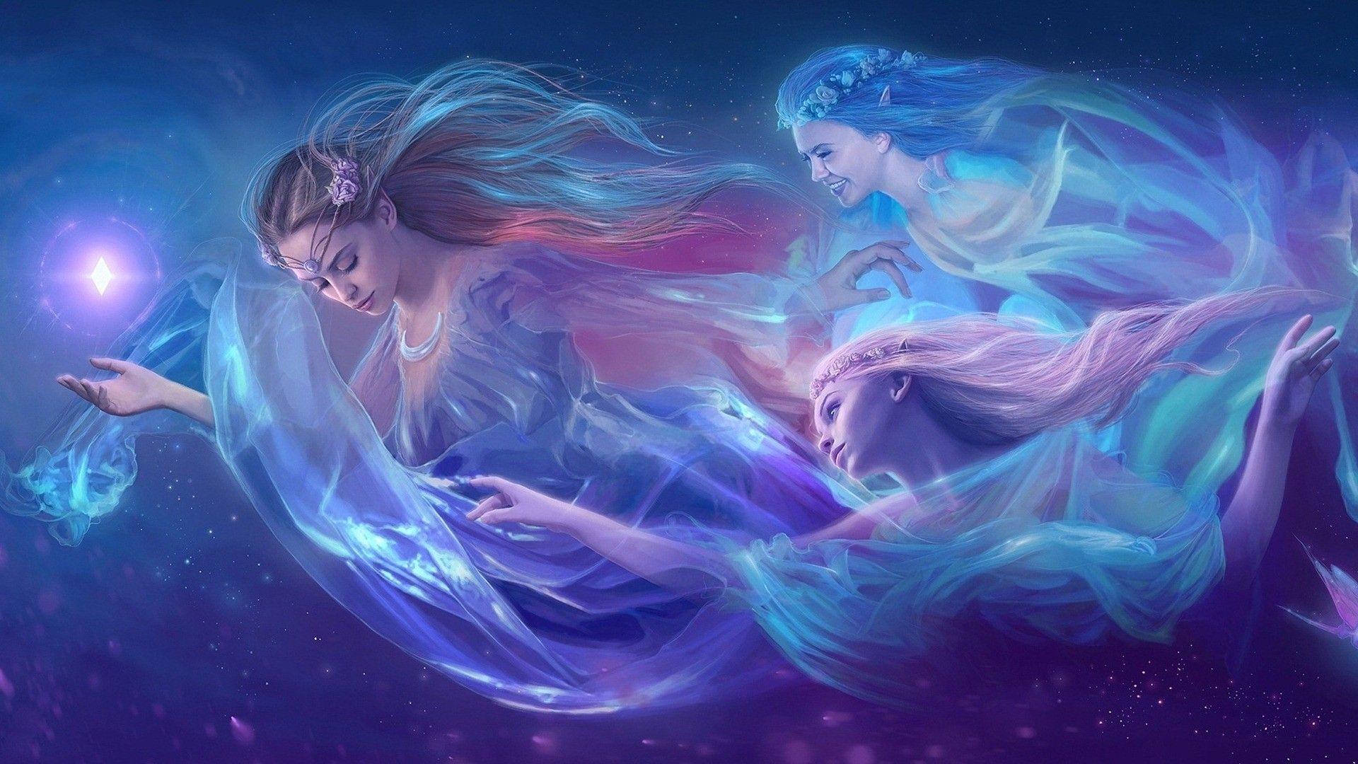 1920x1080 Purple Fairy Wallpaper