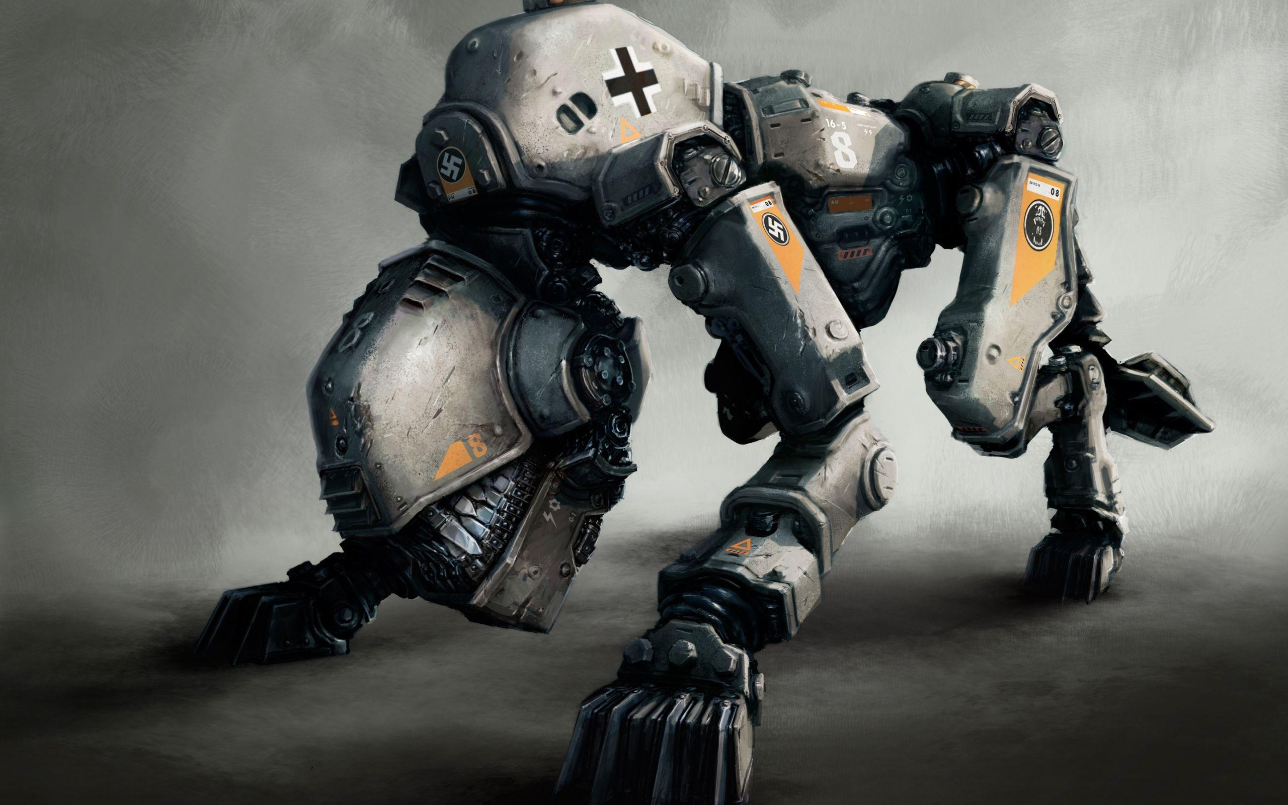 2560x1600 Robot from Wolfenstein The New Order HD Wallpaper