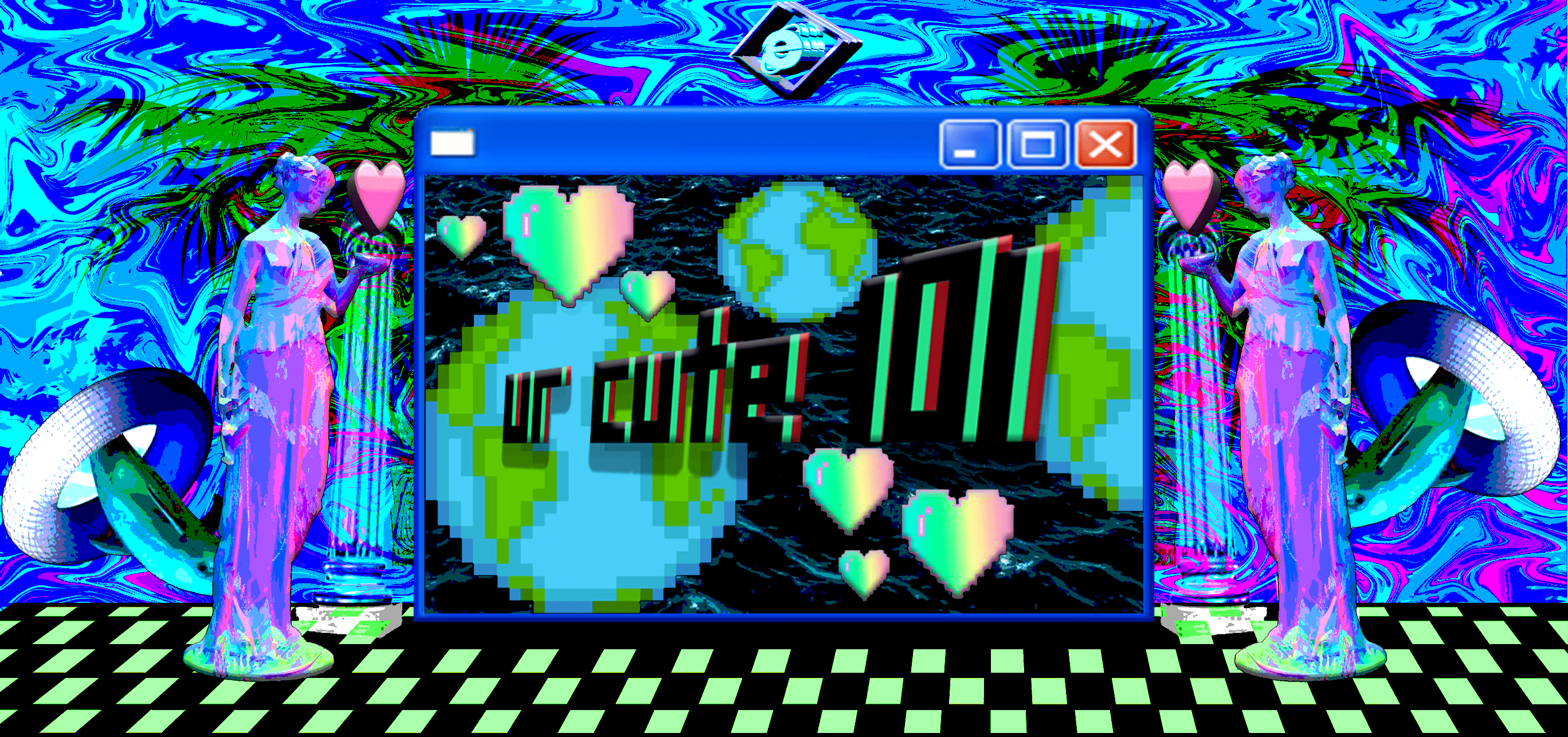 2736x1285 Free download Design a vaporwave background for you with custom text by [2736x1285] for your Desktop, Mobile & Tablet. Explore Vaporwave Background. Vaporwave Wallpaper, Aesthetic Vaporwave Wallpaper