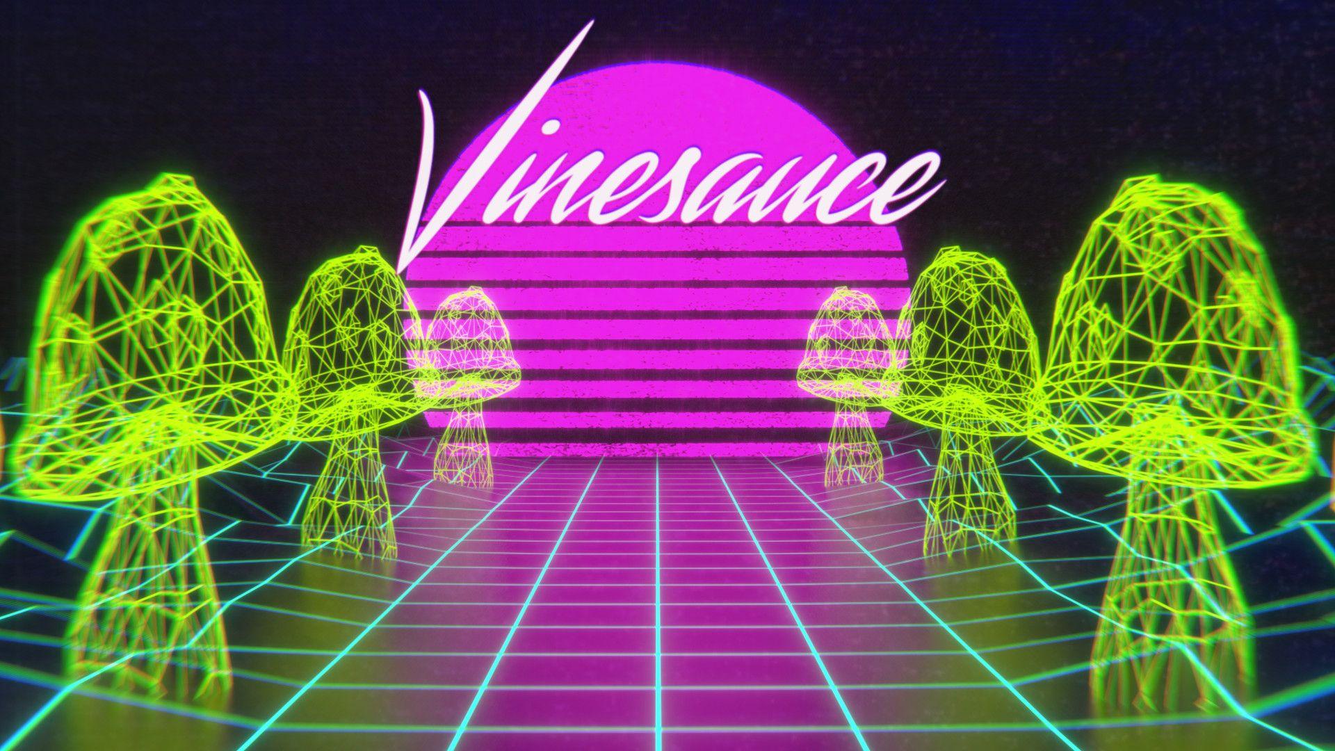 1920x1080 Image 71503: 3D Wallpaper Aesthetic Artist:amber Rosin Blender Mushroom Streamer:vinny Vaporwave