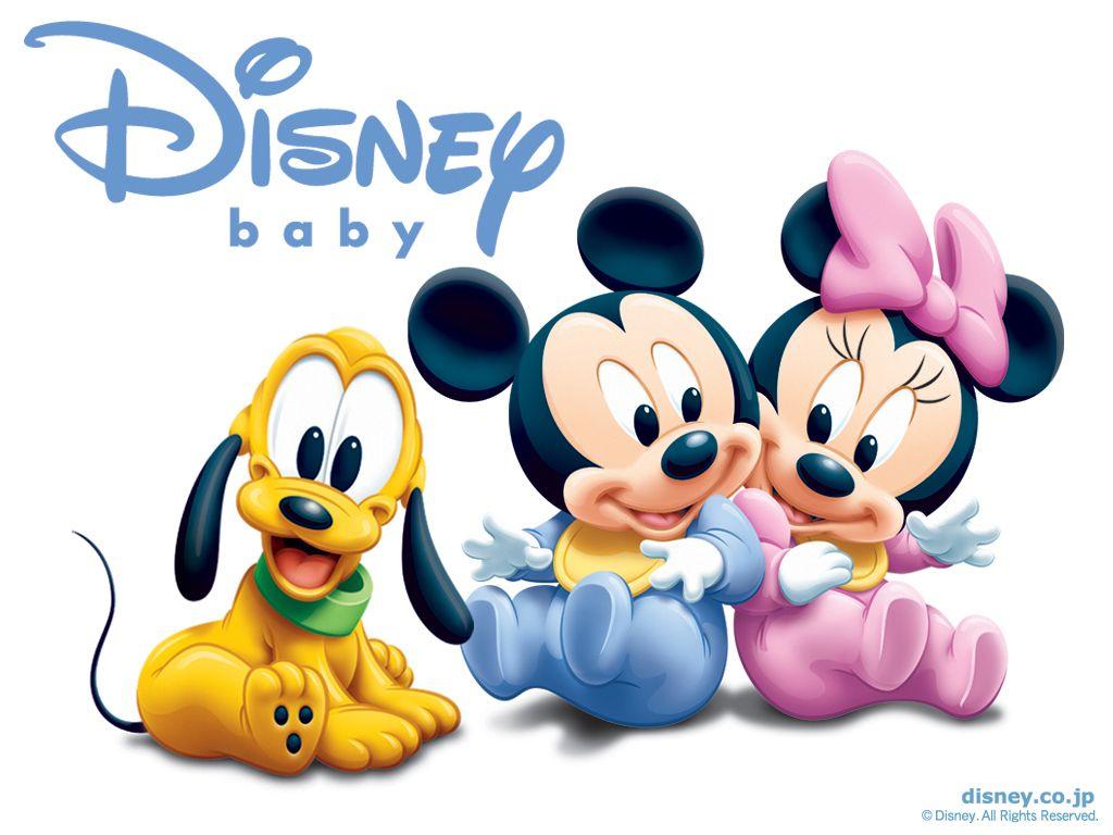 1024x768 Disney Baby Mickey Mouse And Minnie HD Wallpaper
