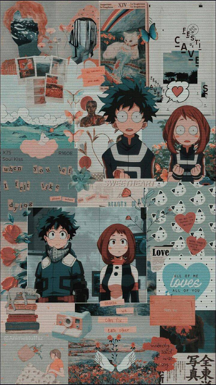 720x1280 Deku and Uraraka wallpaper