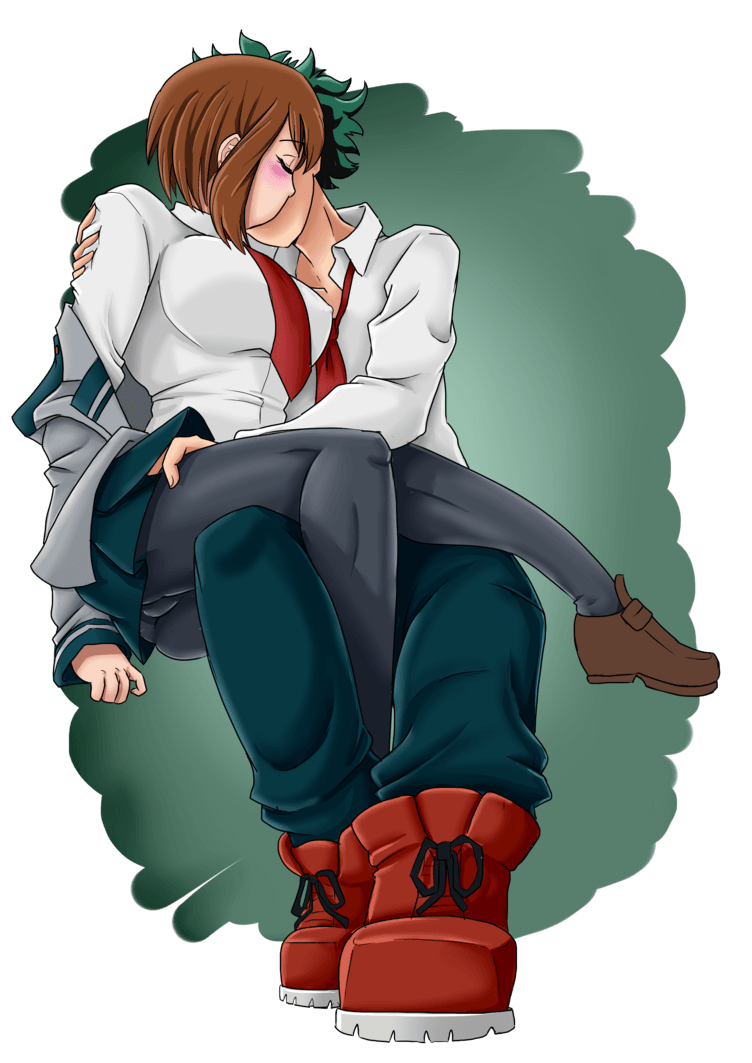 752x1063 ochako uraraka x izuku midoriya wallpaper on animehud