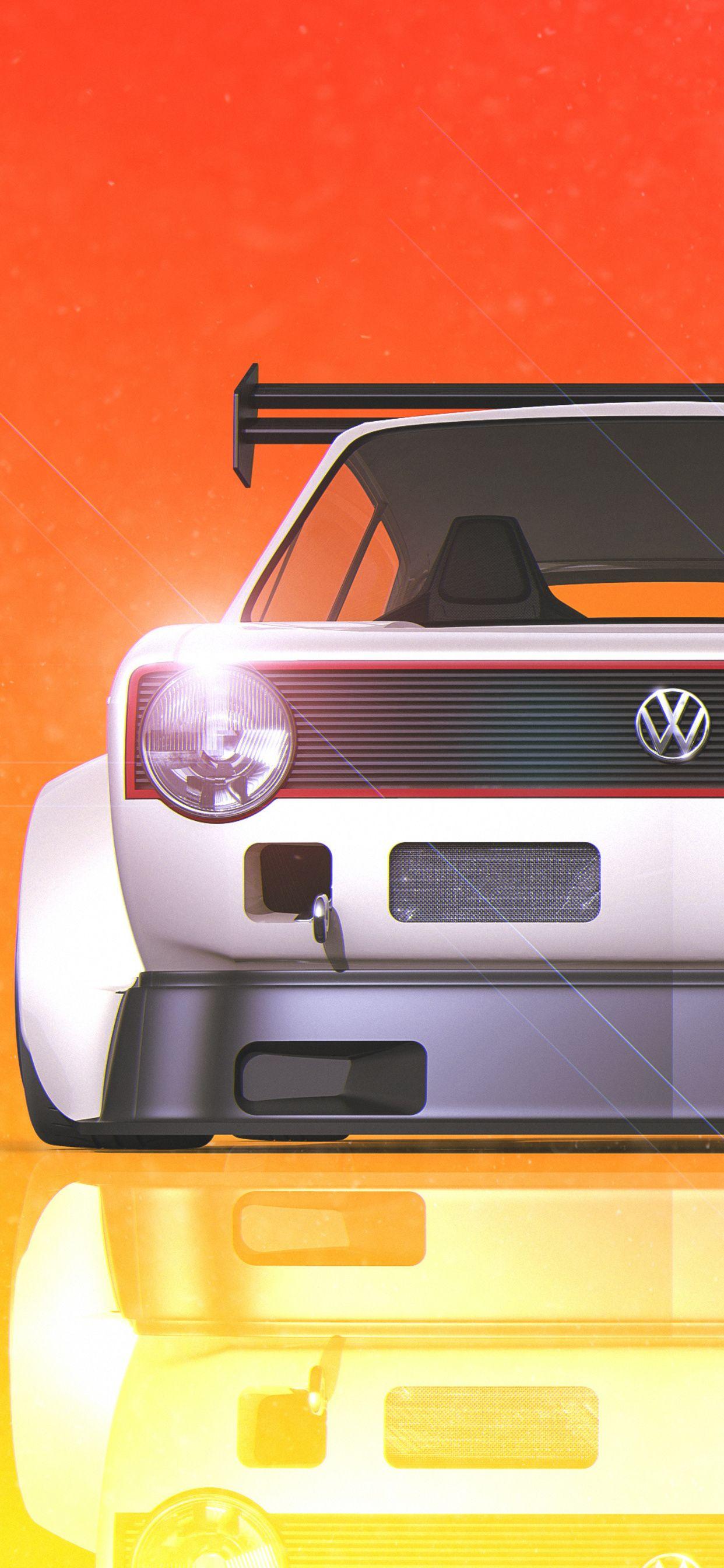 1242x2688 Volkswagen Golf Gti Digital Art 4k iPhone XS MAX HD 4k Wallpaper, Image, Background, Photo and Picture