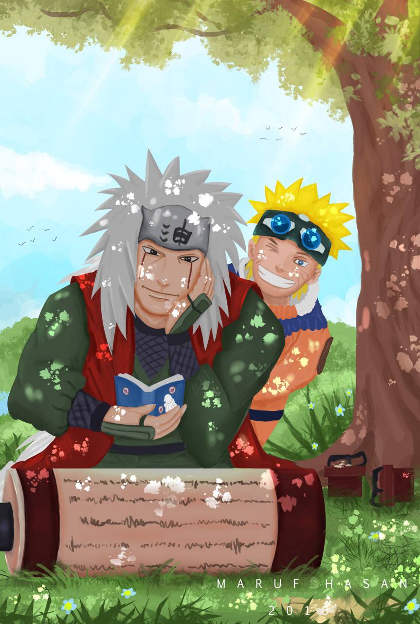863x1280 Naruto And Jiraiya Wallpaper