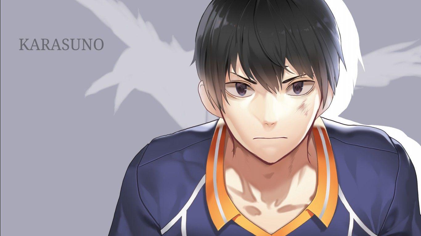 1366x768 Haikyu Tobio Kageyama With Background Of Bird Flying Like Image HD Anime Wallpaper