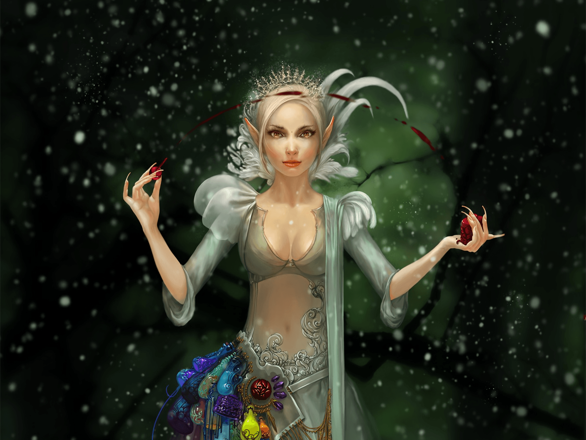 1919x1440 Elf Princess Wallpaper