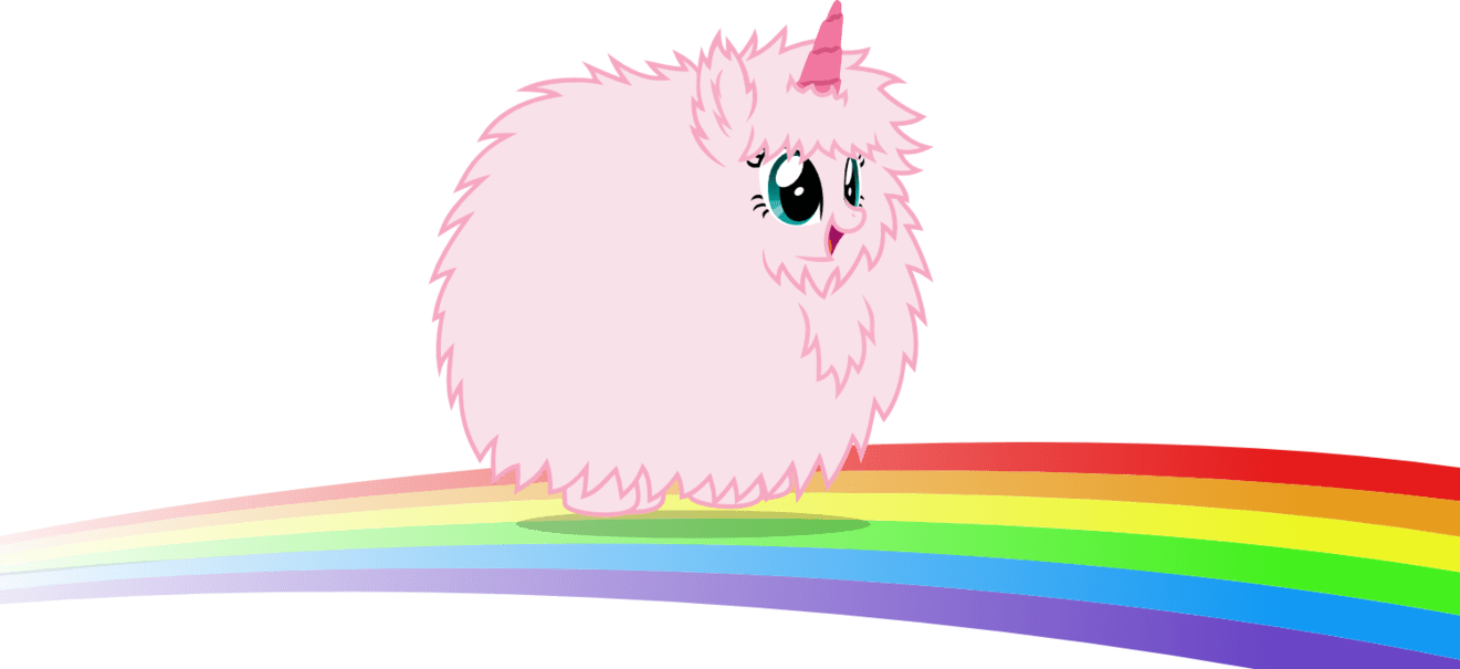 1321x605 PINK FLUFFY UNICORN DANCING ON RAINBOW. Eispfote. Rainbow cartoon, My little pony, Cartoon