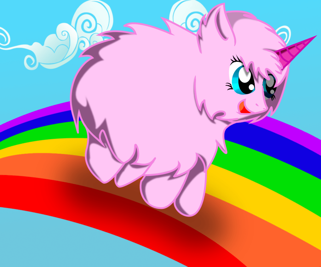 1024x853 Pink fluffy unicorn. Unicorn, Fluffy, Pink