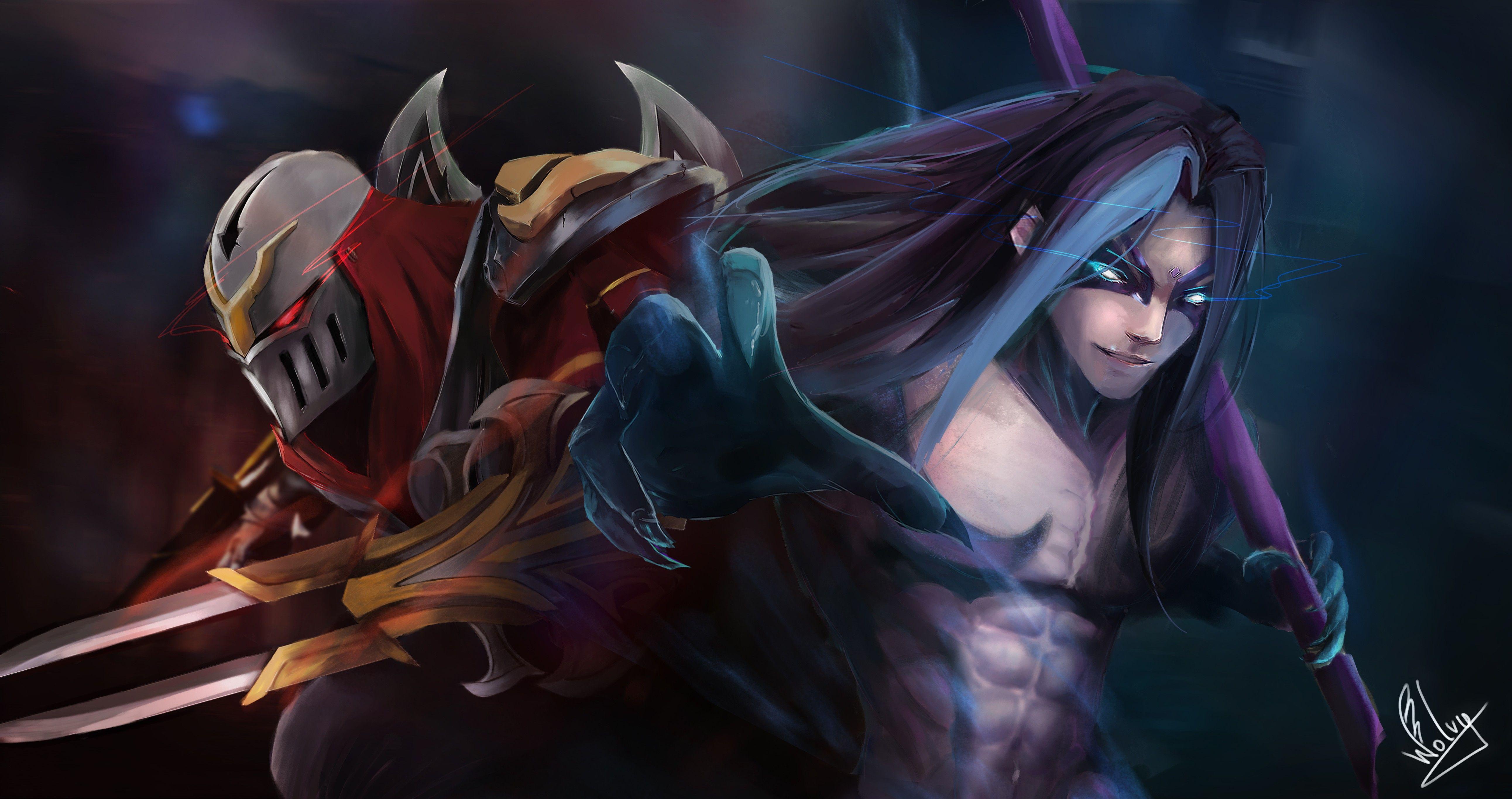 Kayn and Zed Wallpapers - Top Free Kayn and Zed Backgrounds -  WallpaperAccess