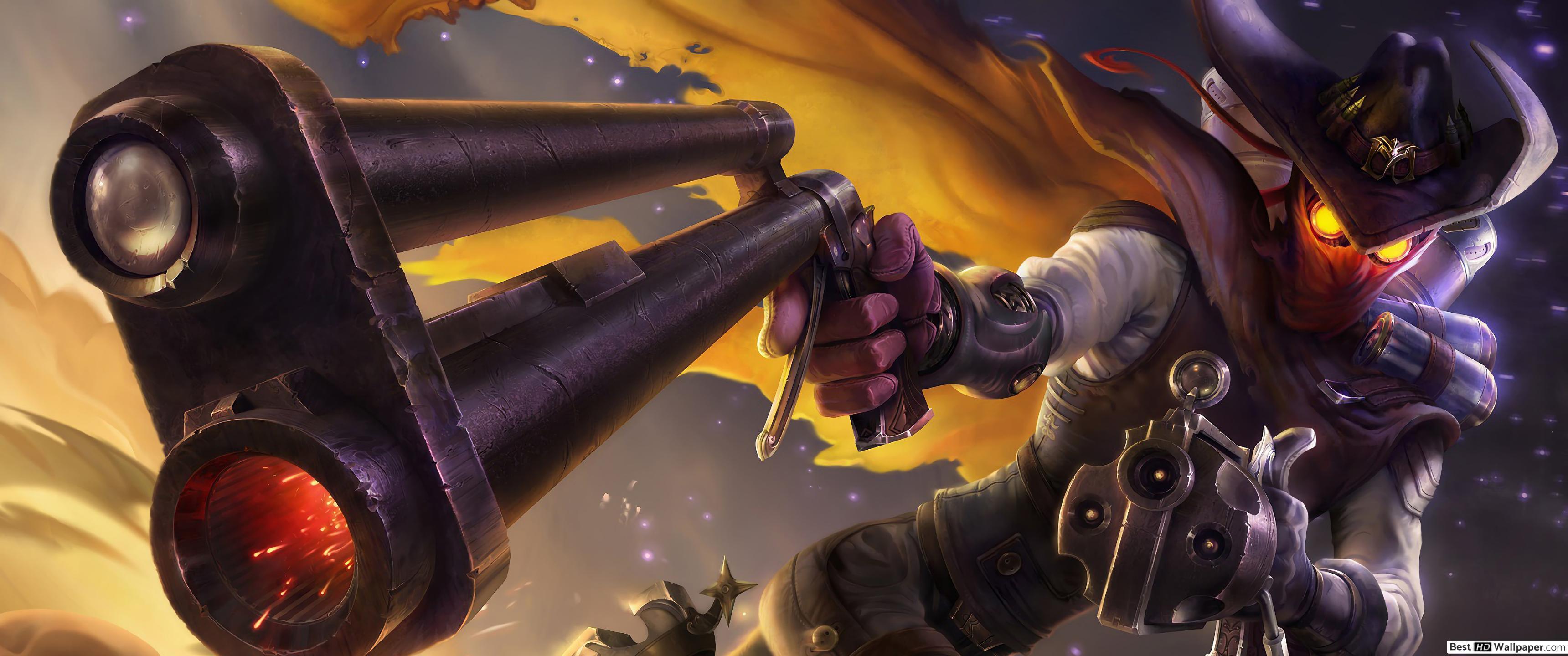 3440x1440 High Noon 'Jhin' of Legends (LOL) HD wallpaper download