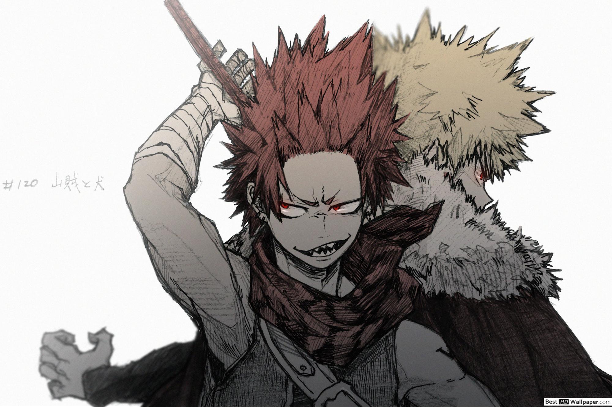 2000x1333 Katsuki Bakugo & Eijiro Kirishima Hero Academia HD wallpaper download