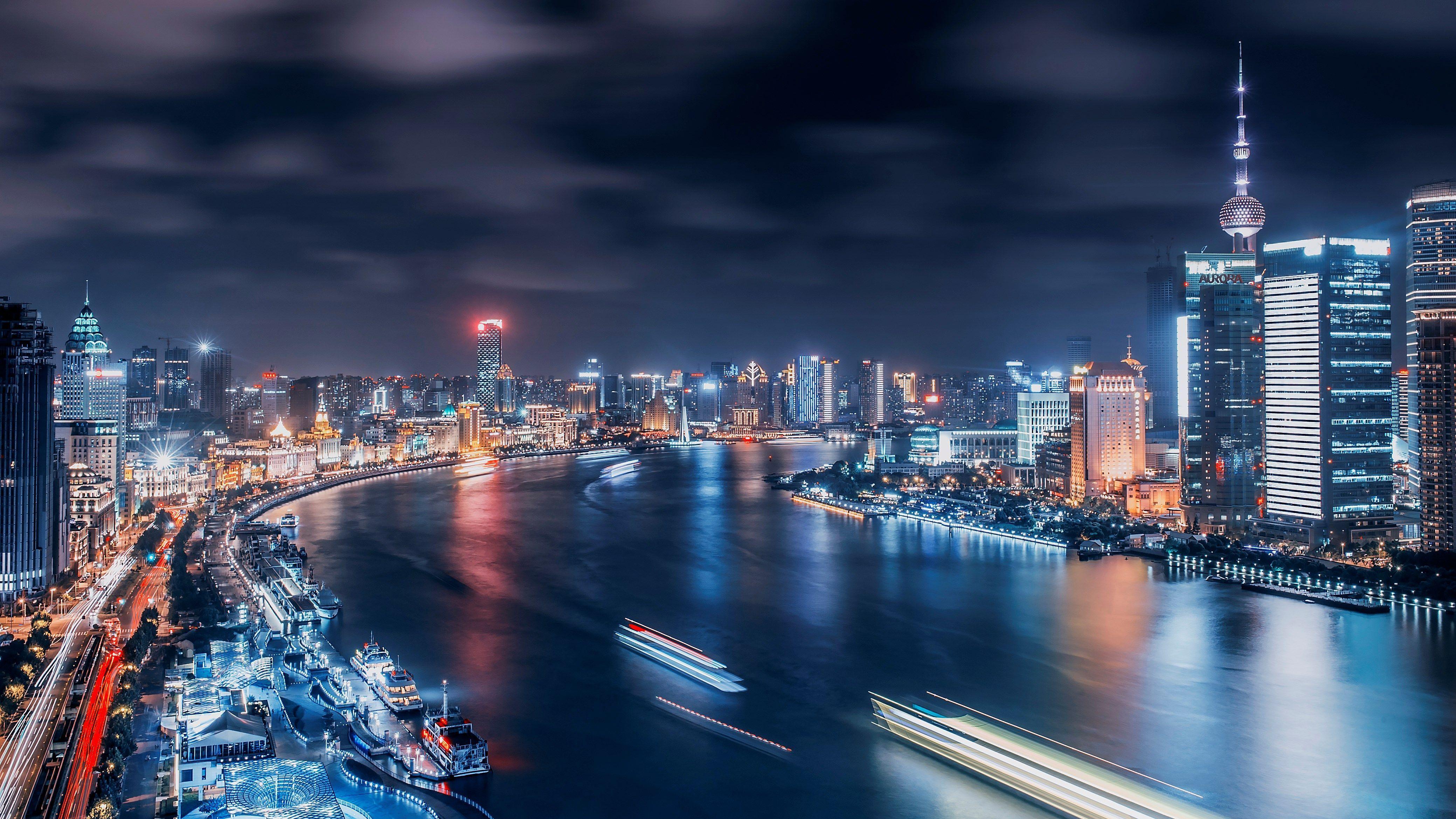 4158x2339 4K Shanghai Wallpaper