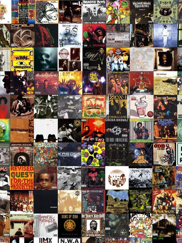 768x1024 Rap Albums Wallpaper