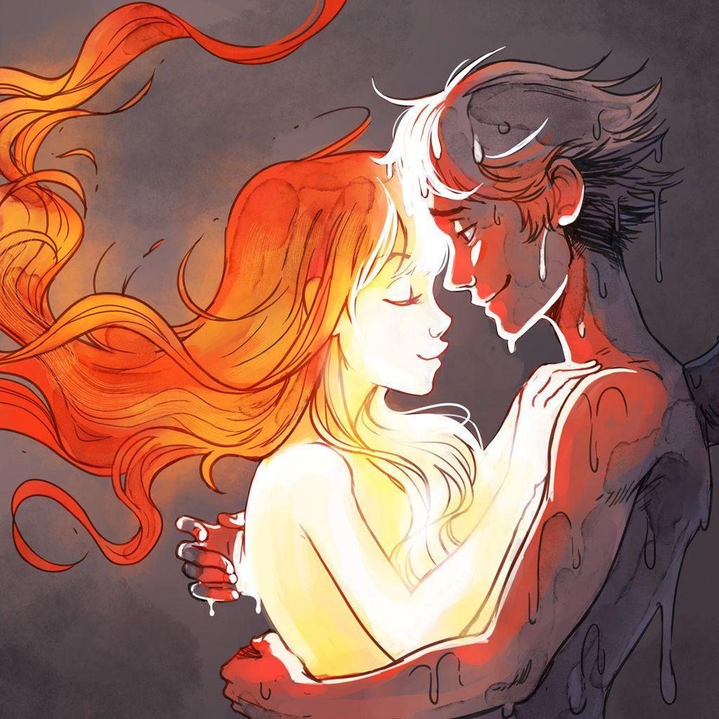 1024x1024 Fire and ice ideas. fire and ice, fire, girl in water