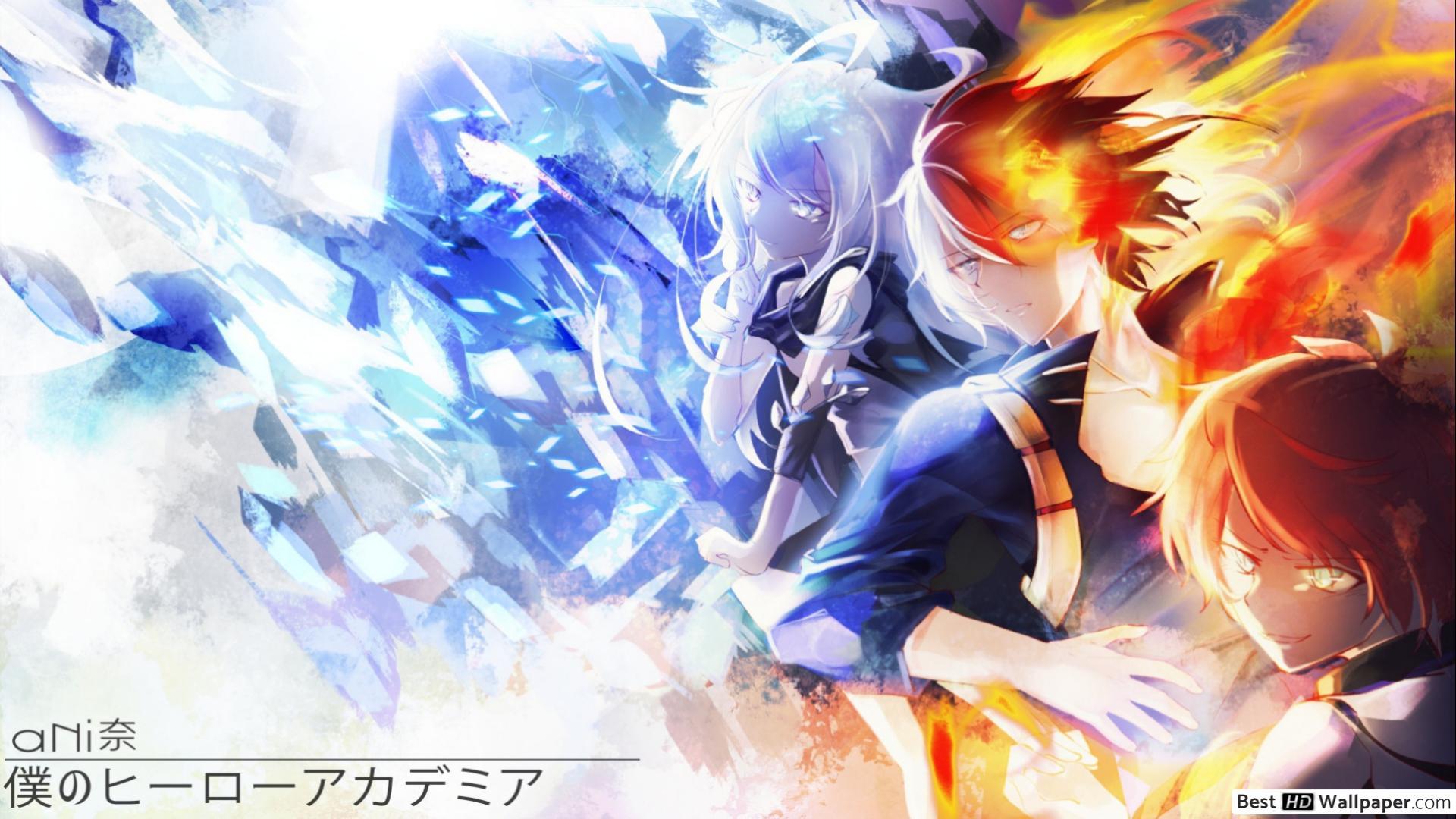1920x1080 My Hero Academia Todoroki Fire & Ice HD wallpaper download