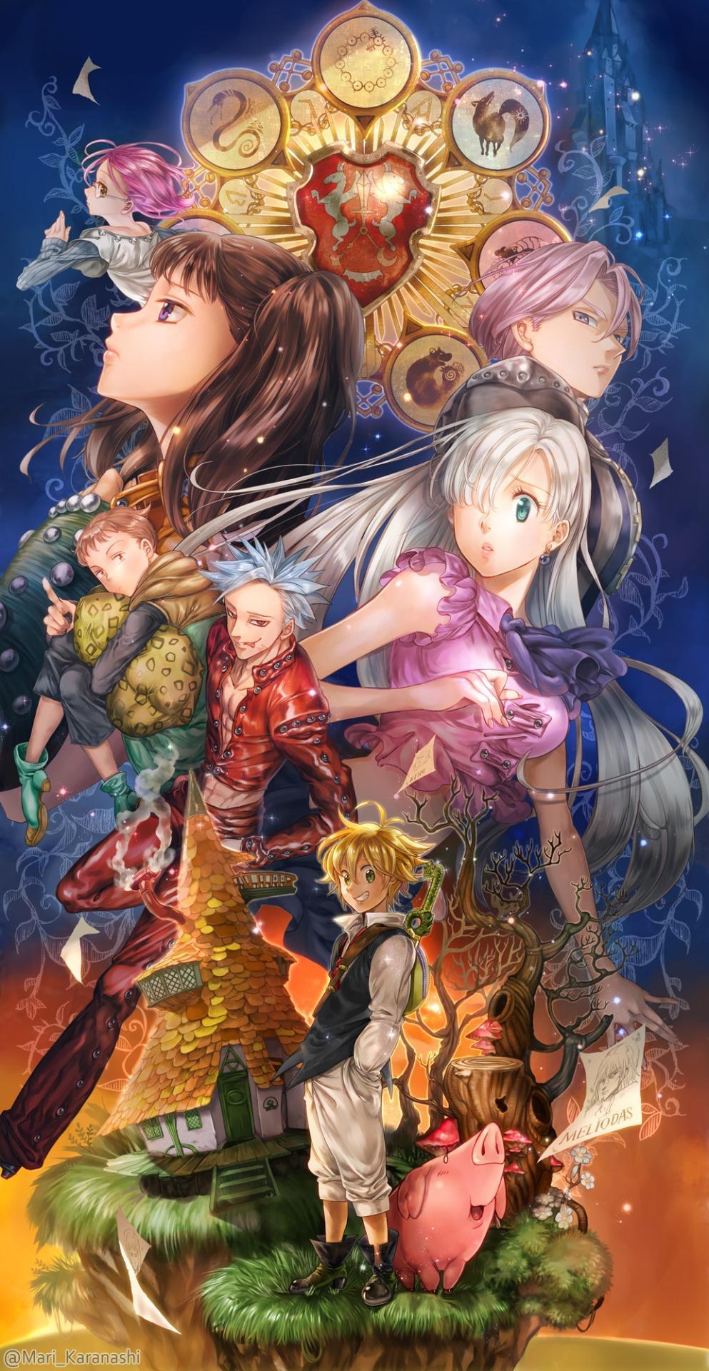 993x1920 The Seven Deadly Sins Phone Wallpaper