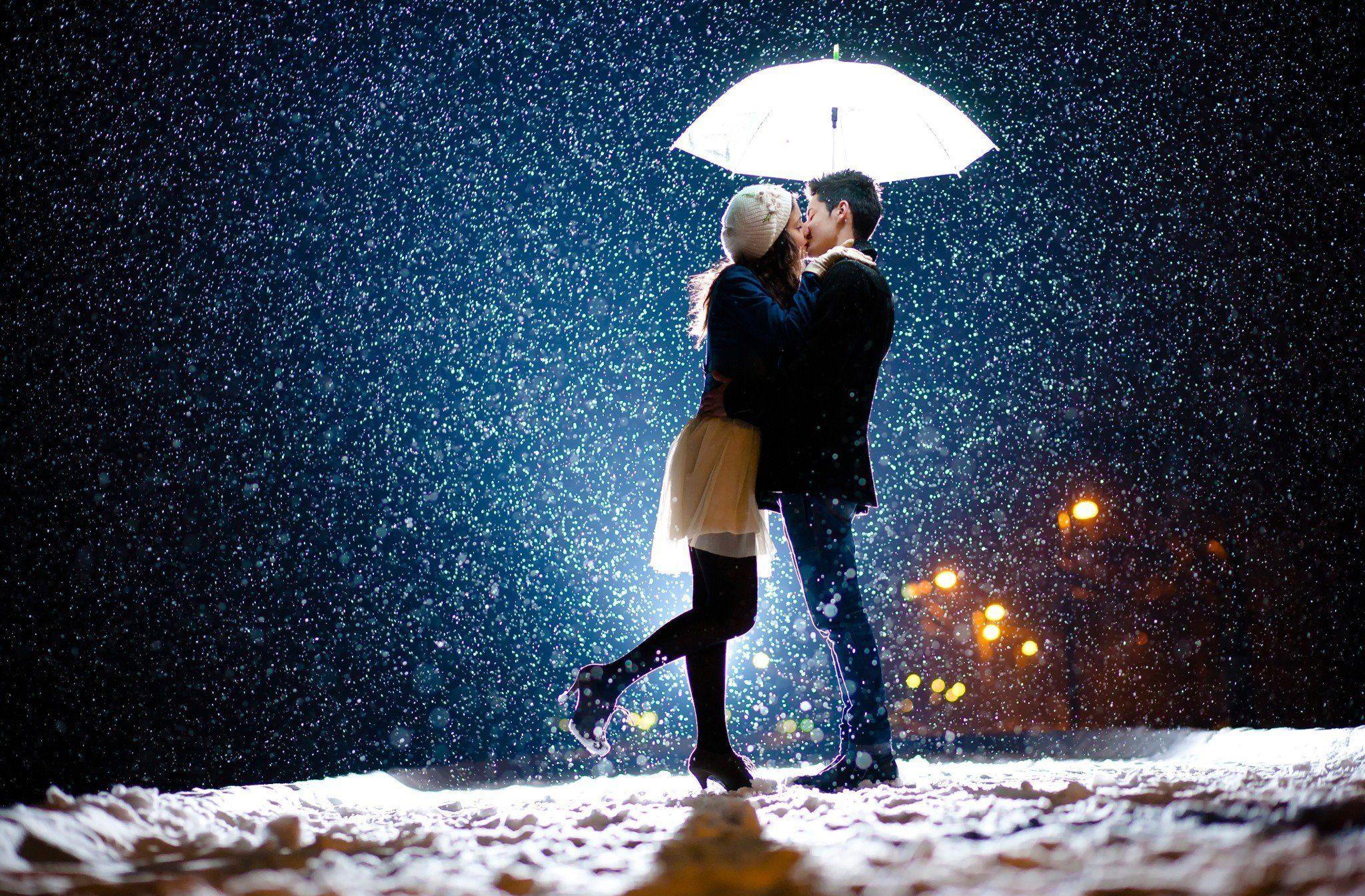 2048x1345 Couples Winter Night Wallpaper