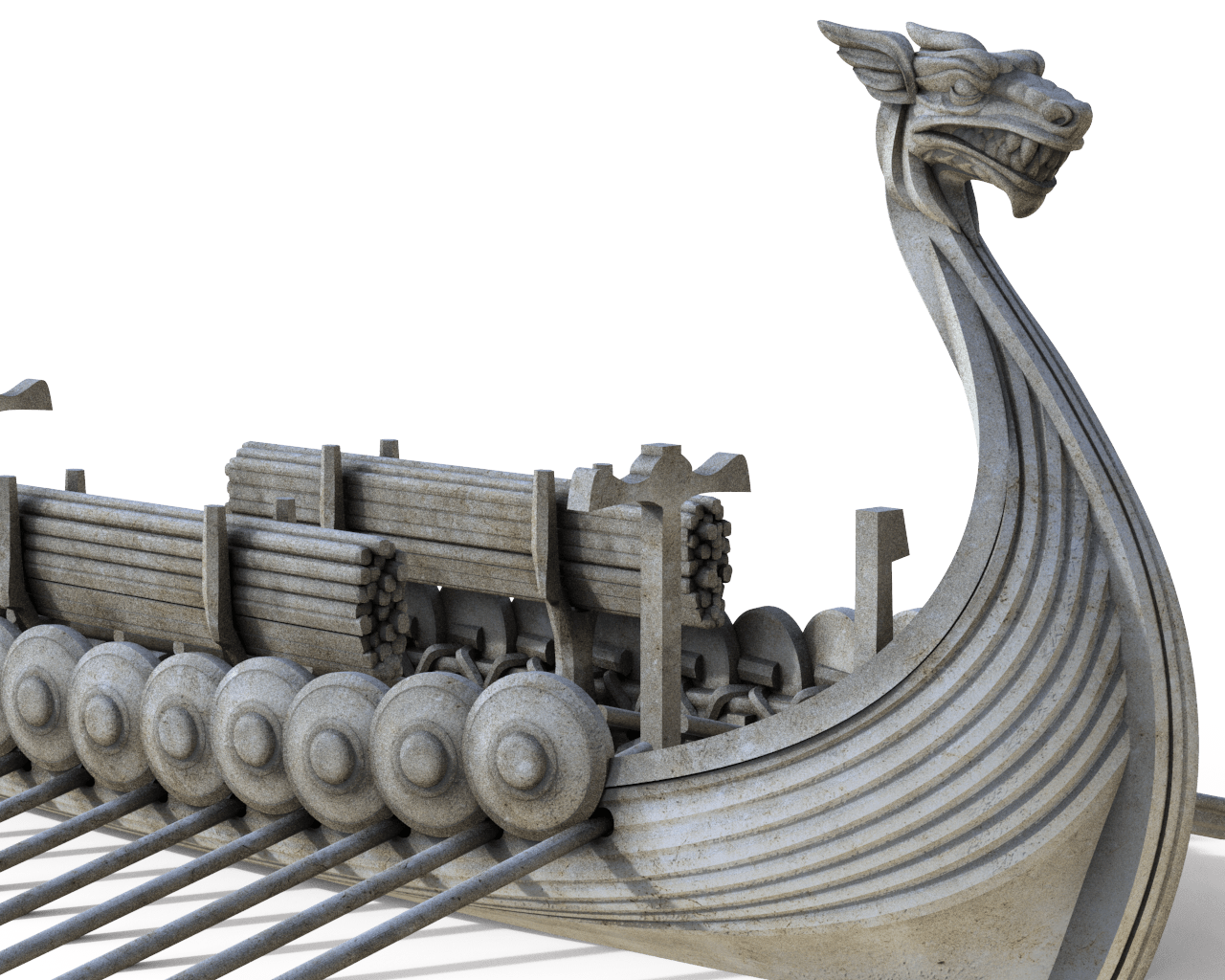 1280x1024 28mm Viking Longship