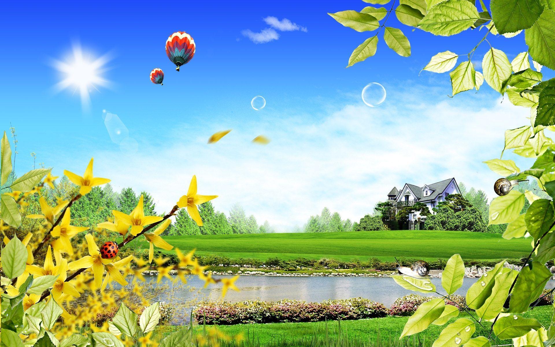 3D Summer Scenery Wallpapers - Top Free 3D Summer Scenery Backgrounds -  WallpaperAccess