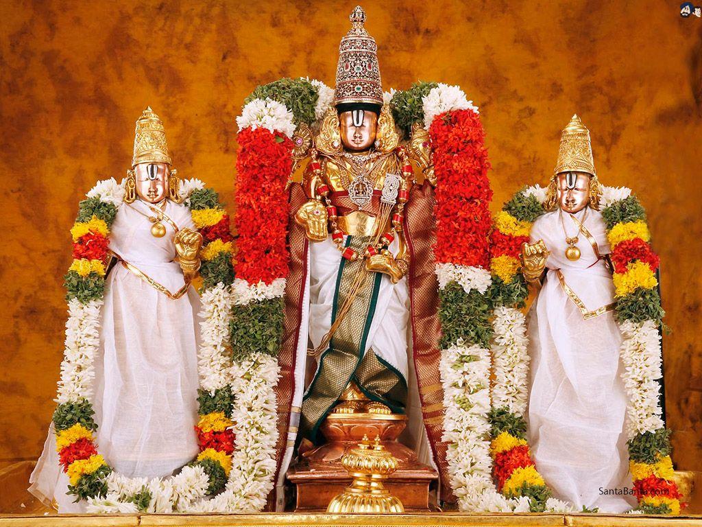 1024x768 Lord Venkateswara, the main deity of the Tirumala Temple, Tirupathi