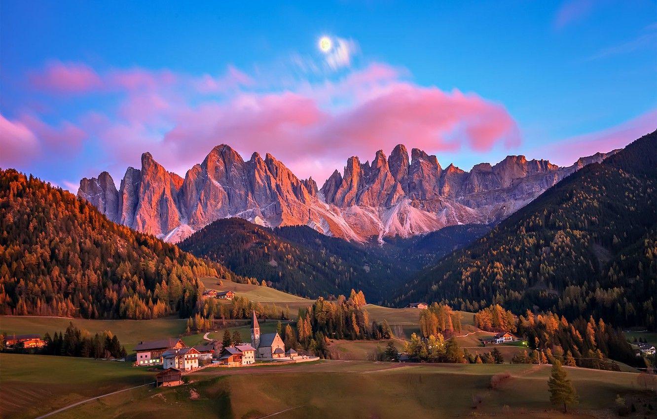1332x850 Wallpaper mountains, home, Italy, Bolzano, The Dolomites image for desktop, section пейзажи