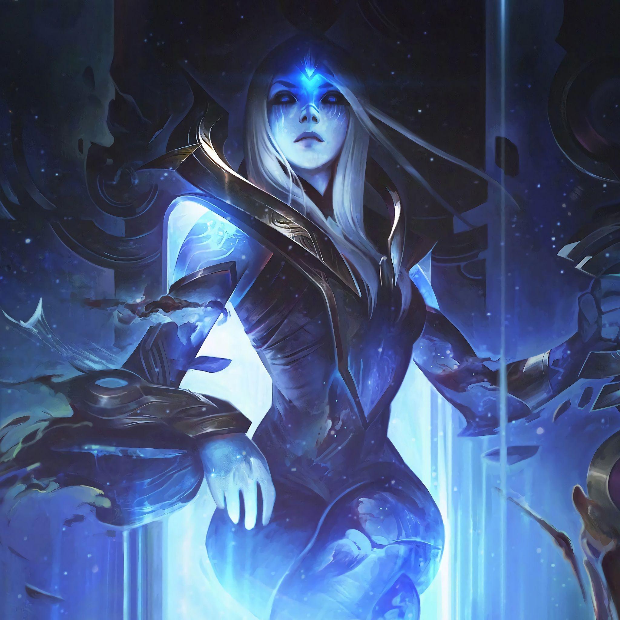 2048x2048 Wallpaper 4k Cosmic Queen Ashe LoL League of Legends lol Ashe, Cosmic of Legends, league of legends