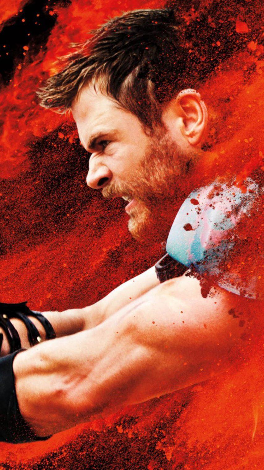 855x1520 Chris Hemsworth In Thor Ragnarok Movie mordeo HD mobile Wallpaper