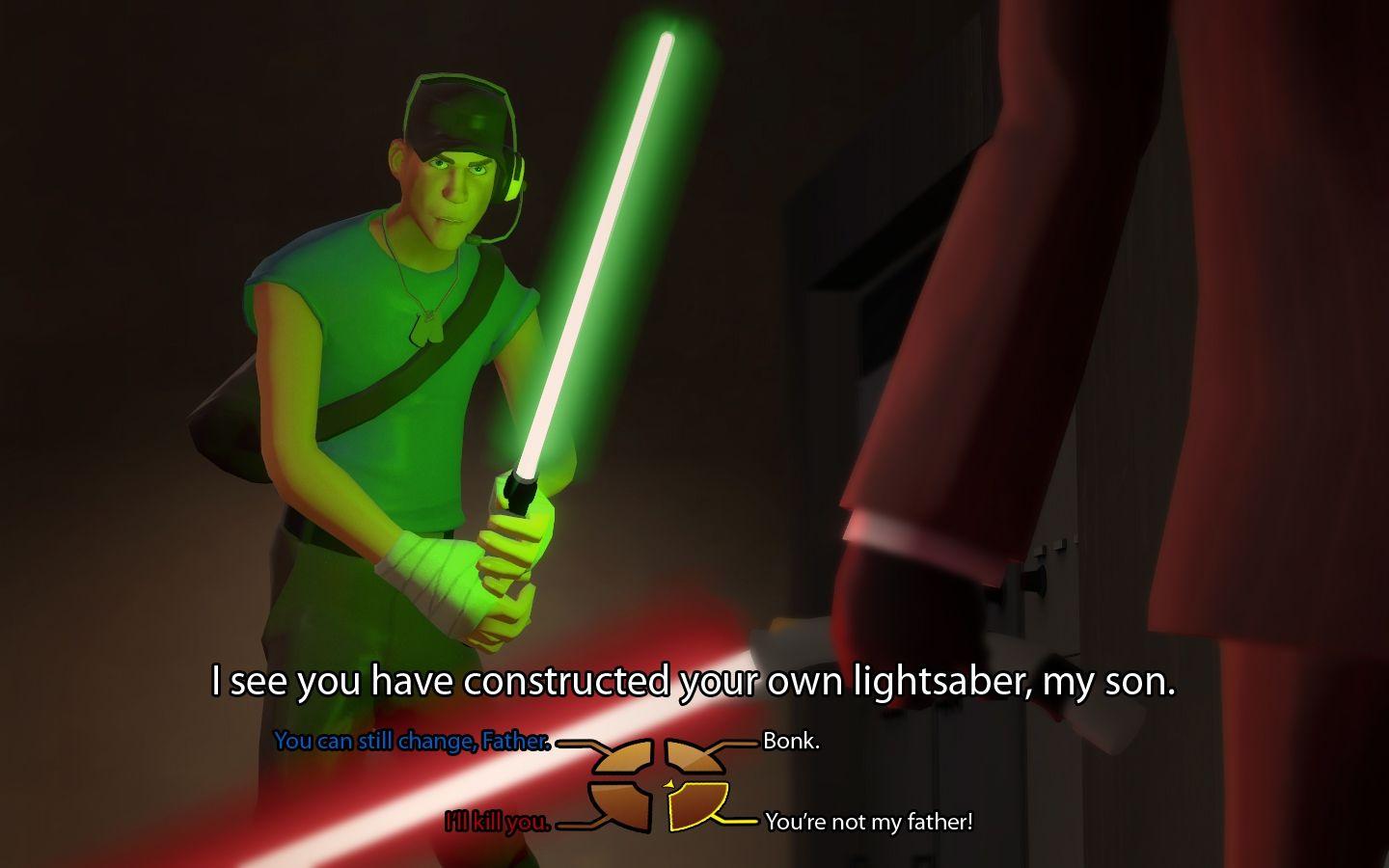 1440x900 star wars lightsabers scout tf2 team fortress 2 1440x900 wallpaper
