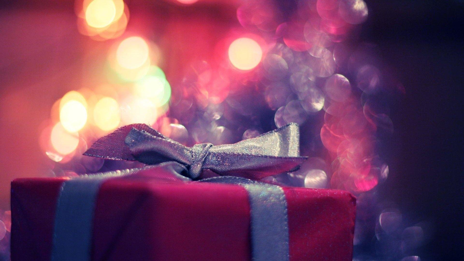 1920x1080 Download 1920x1080 Christmas Present Bokeh, Gift, Box Wallpaper for Widescreen