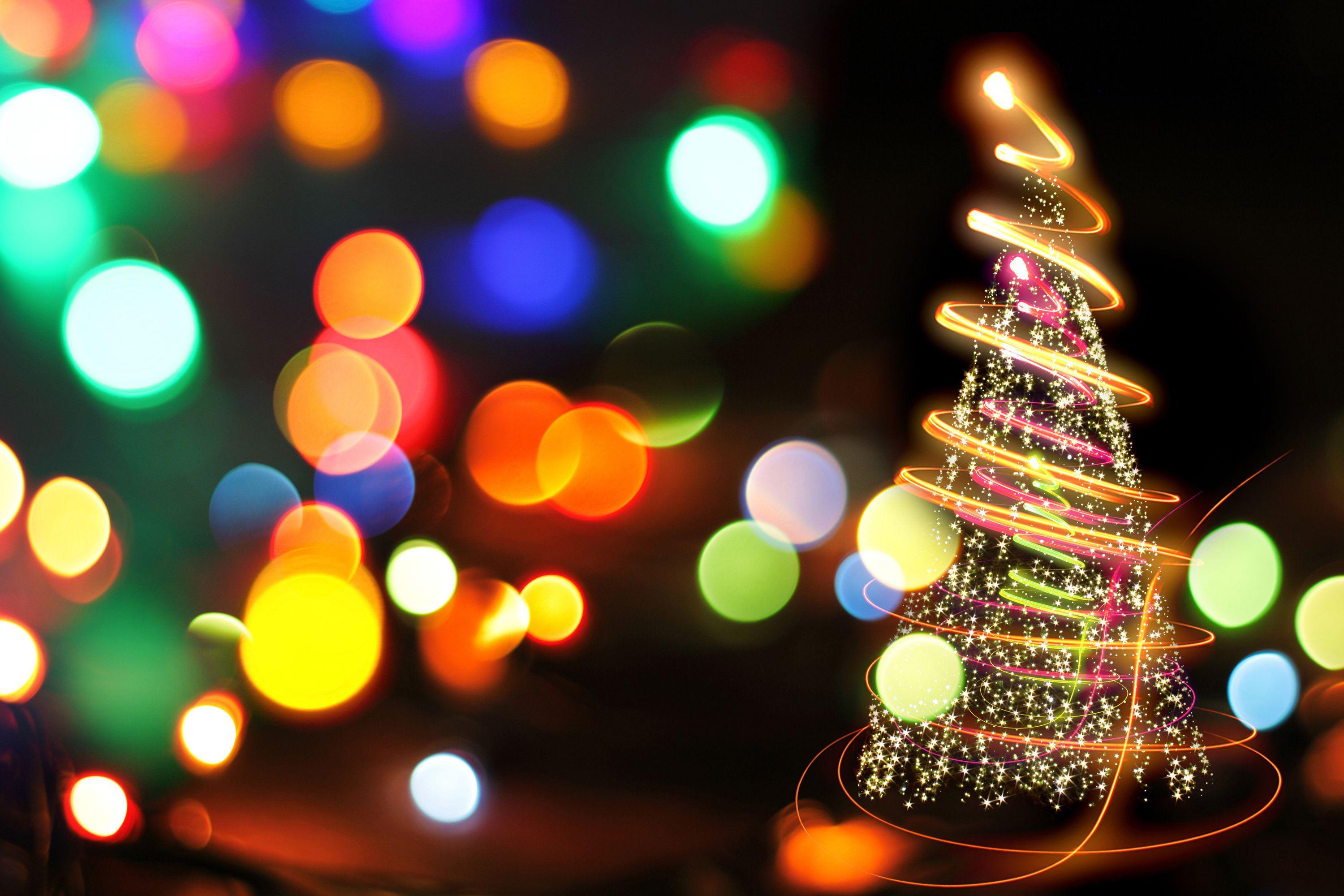 3000x2000 Free photo: Christmas Bokeh, Blur, Blurry