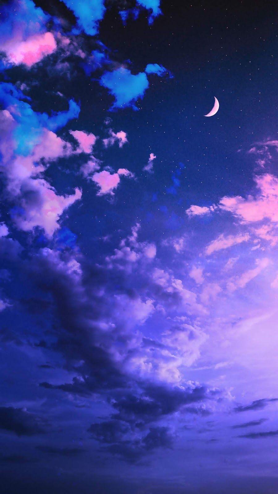Aesthetic Purple Sky Wallpapers Top Free Aesthetic Purple Sky Backgrounds Wallpaperaccess