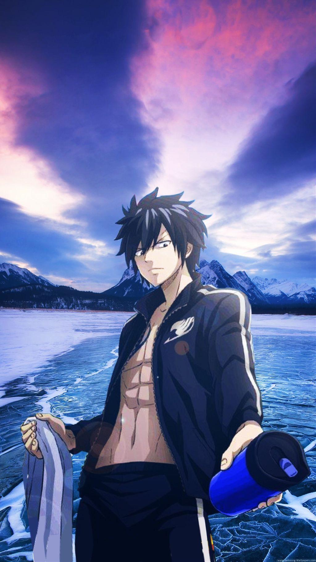 1024x1820 Fairy Tail Grey Wallpaper